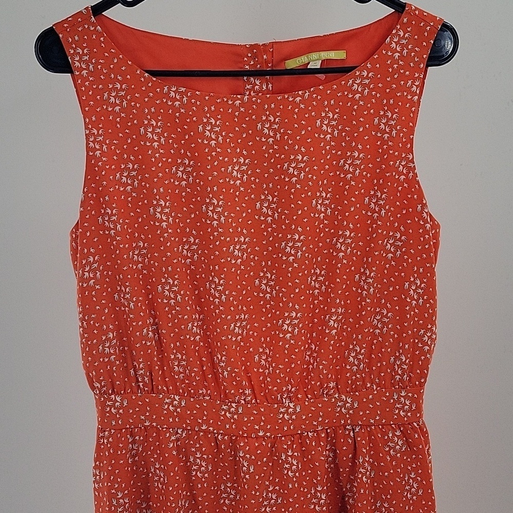 Gianni Bini Vibrant Orange Mini Dress - Picture 8 of 16